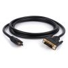 Кабель мультимедійний HDMI to DVI 24+1 1.8m Vinga (VCPHDMIDVI1.8) - Зображення 1