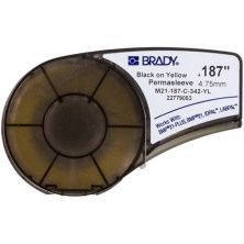 Этикетка Brady термоусадочная трубка, 1.57 - 3.81 мм, Black on Yellow (M21-187-C-342-YL)