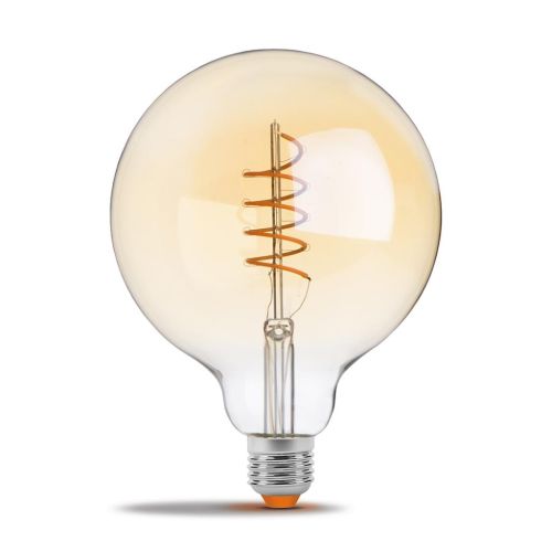 Лампочка Videx Filament G125FASD 5W E27 2200K 220V (VL-G125FASD-05272)