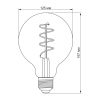 Лампочка Videx Filament G125FASD 5W E27 2200K 220V (VL-G125FASD-05272) - Зображення 2