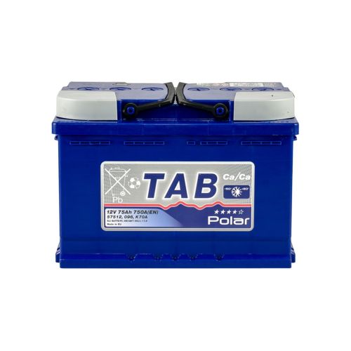 Аккумулятор автомобильный TAB 75 Ah/12V Polar Blue Euro (121 075)