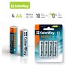 Батарейка ColorWay AA LR6 Alkaline Power (лужні) *4 blister (CW-BALR06-4BL) - Зображення 1