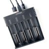 Зарядний пристрій для акумуляторів EnerGenie input:TYPE-C/Micro-USB, AAA/AA/...14650/18650, power bank function (BC-USB-02) - Зображення 1