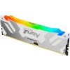 Модуль памяти для компьютера DDR5 32GB 6400 MHz Renegade RGB White Kingston Fury (ex.HyperX) (KF564C32RWA-32) - Изображение 1