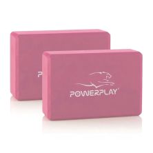 Блок для йоги PowerPlay Yoga Brick EVA 2 шт Рожеві (PP_4006_Pink_2in)