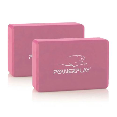 Блок для йоги PowerPlay Yoga Brick EVA 2 шт Рожеві (PP_4006_Pink_2in)