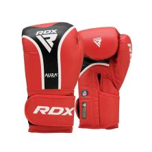 Боксерські рукавички RDX Aura Plus T-17 Red/Black 12 унцій (BGR-T17RB-12OZ+)