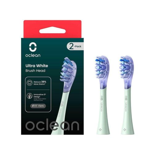 Насадка для зубной щетки Oclean UW01 G02 Ultra White Brush Head Green (2 шт) (6970810553529)