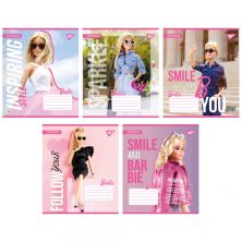 Тетрадь Yes Barbie 12 листов клетка (767192)