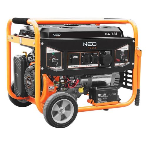 Генератор Neo Tools 230V, 1 фаза, 6/6.5kW, електростарт, AVR (04-731)