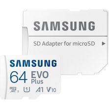 Карта пам'яті Samsung 64GB microSD class 10 UHS-I U3 V30 A2 EVO Plus (MB-MC64SA/EU) Карта пам'яті Samsung 64GB microSD class 10 UHS-I U3 V30 A2 EVO Plus (MB-MC64SA/EU)