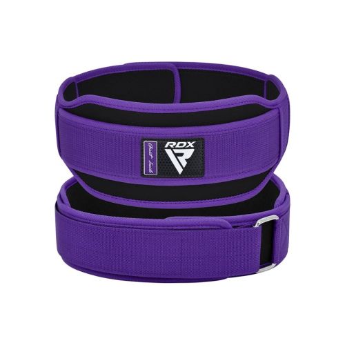 Атлетичний пояс RDX RX5 Double Belt неопреновий Purpel S (WBD-RX5PR-S)