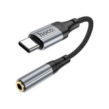 Переходник USB-C to 3.5mm F 0.12m Black HOCO (6942007608886)