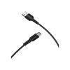 Дата кабель USB 2.0 AM to USB-C 1.0m 2A PVC BX16 black BOROFONE (6957531099475) - Изображение 1