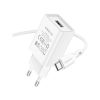 Зарядное устройство BOROFONE BA68A Glacier USB + cable USB to USB-C 10.5W White (6974443385731) - Изображение 1
