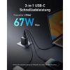 Зарядное устройство Anker GaNPrime 67W 2xUSB-C PD + 1xUSB-A Black (A2669313) - Изображение 1