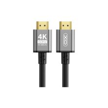 Кабель мультимедійний HDMI to HDMI 3.0m v2.0 black XO (GB017A-HDMI.tranish)