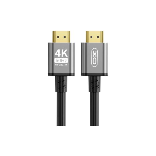 Кабель мультимедійний HDMI to HDMI 3.0m v2.0 black XO (GB017A-HDMI.tranish)