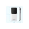 Батарея універсальна Vention 10000mAh 22.5W 3A PD, Built-in USB-C+Lightning Cables, White (FHOW0) - Зображення 2