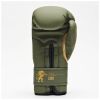 Боксерские перчатки Leone GN059G Military Edition Green 12 унцій (GN059G_Green_12oz) - Изображение 3