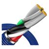 Дата кабель USB 2.0 AM to Lightning 1.2m 2.4A blue Baseus (CAJY000003) - Изображение 3