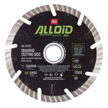 Круг відрізний Alloid Pro, алмазний, Deep Cutting, 125мм (DS-18125)