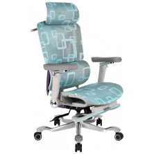 Кресло игровое GT Racer X-900 Gray/Violet/Blue
