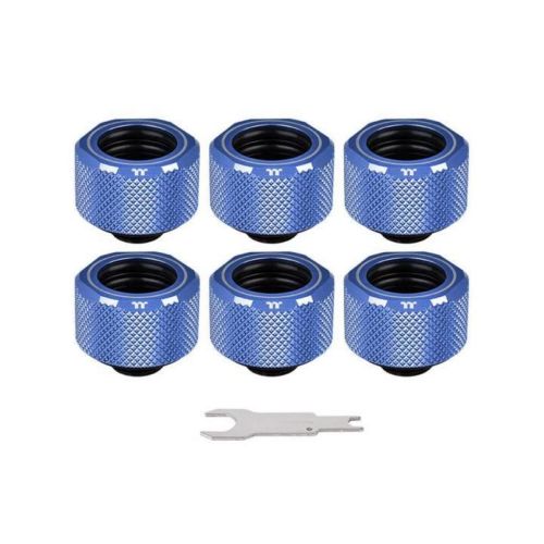 Фитинг для СЖО ThermalTake Pacific C-Pro G1/4 PETG 16mm OD Fitting Kit - Blue (CL-W210-CU00BU-B)