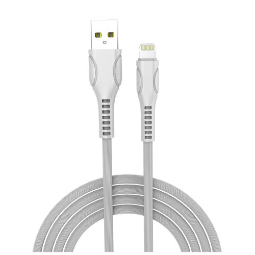 Дата кабель USB 2.0 AM to Lightning 1.0m line-drawing white ColorWay (CW-CBUL027-WH)