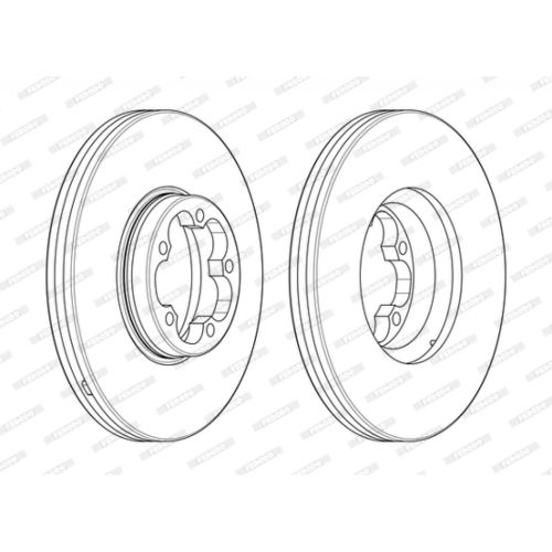 Гальмівний диск FERODO DDF2468-1
