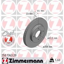 Гальмівний диск ZIMMERMANN 250.1363.20