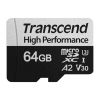 Карта пам'яті Transcend 64GB microSDXC class 10 UHS-I U3 A2 (TS64GUSD340S) - Зображення 1