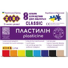 Пластилин ZiBi Classic 8 цветов 160 г (ZB.6231)