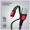 Дата кабель USB 2.0 AM to Micro 5P 1.0m AR15 2.4A black Armorstandart (ARM59535) - Изображение 1