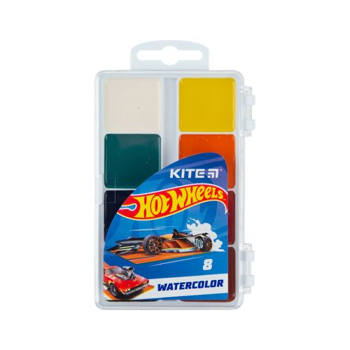 Акварельні фарби Kite Hot Wheels 8 кольорів (HW23-065)