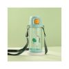 Бутылка для воды Casno 690 мл KXN-1219 Зелена Зебра з соломинкою (KXN-1219_Green) - Изображение 1