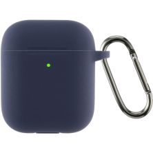 Чохол для навушників Armorstandart Silicone Case With Hook для Apple AirPods 2 Dark Blue (ARM59681)