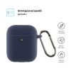 Чохол для навушників Armorstandart Silicone Case With Hook для Apple AirPods 2 Dark Blue (ARM59681) - Зображення 1