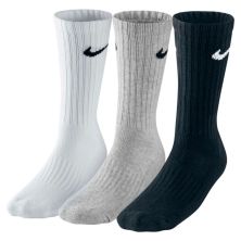 Шкарпетки Nike U NK V CUSH CREW - 3PR VALUE SX4508-965 38-42 3 пари Чорний/Білий/Сірий (685068095467)