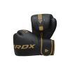 Боксерские перчатки RDX F6 Kara Matte Golden 10 унцій (BGR-F6MGL-10OZ) - Изображение 2