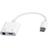 Адаптер USB-C to stereo audio 3.5 mm + USB-C power (CDLA) Cablexpert (A-CM-3.5FP-01) - Зображення 1