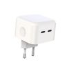 Зарядний пристрій XO QC 3.0 L102 35W/2 USB-C + cable Lightning NB113 White (XO-L102i-WH) - Зображення 1