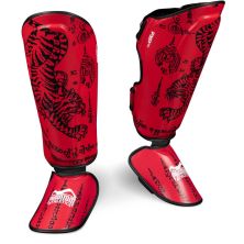 Защита голени и стопы Phantom Muay Thai Red S/M (PHSG2678-SM)
