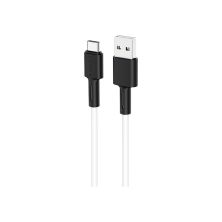 Дата кабель USB 2.0 AM to USB-C 1.0m 3A silicone BX31 white BOROFONE (6931474710406) Дата кабель USB 2.0 AM to USB-C 1.0m 3A silicone BX31 white BOROFONE (6931474710406)