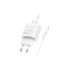 Зарядное устройство BOROFONE BA82A Platinum USB-C PD25W + cable USB-C to Lightning White (6941991112263) - Изображение 2