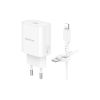 Зарядное устройство BOROFONE BA82A Platinum USB-C PD25W + cable USB-C to Lightning White (6941991112263) - Изображение 3