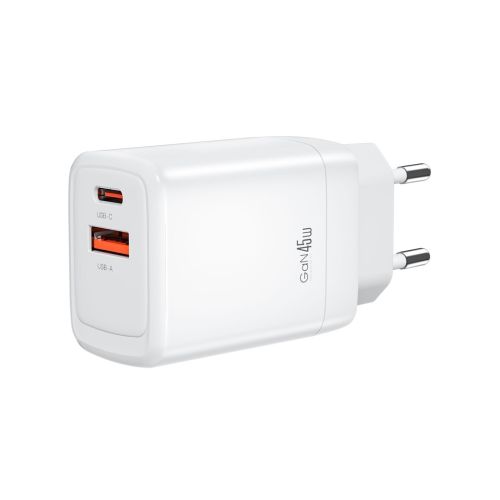 Зарядное устройство XO CE16 67.5W USB-C PD45W + USB-A QC 22.5W White (CE16_White)