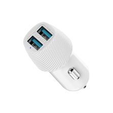 Зарядное устройство Promate voltrip-duo 2xUSB Car Charger 17W White (voltrip-duo.white)