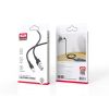 Дата кабель USB 2.0 AM to Lightning 1.0m 2.1A silicone black XO (NB208-L-1-BK) - Изображение 2