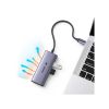 Концентратор Ugreen USB-C 4-in-1 3xUSB 3.0 + HDMI CM500 gray (50629) - Изображение 2